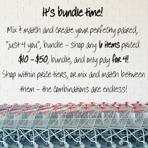 It's Bundle Time! Stack up on your favs - 6 amazing items for the price of 4!!